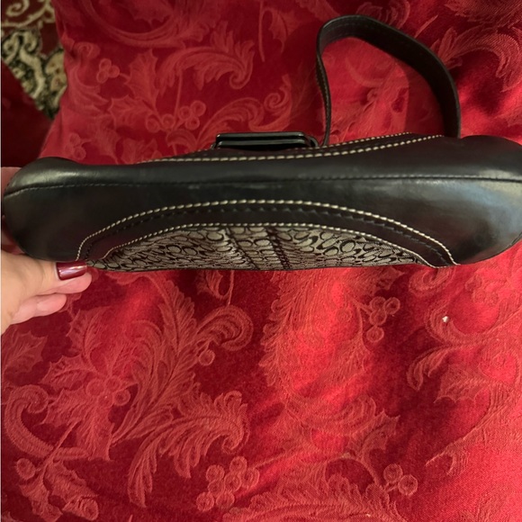 Vintage Coach F 10925 Brown Tan Signature Soho Satchel Buckle Flap Shoulder Bag - Picture 10 of 10